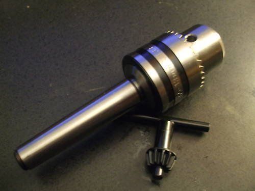 Harbor Freight Tools 1/2&#039;&#039; Morse Taper 2 Mt2 Lathe Drill Chuck Plus Key New