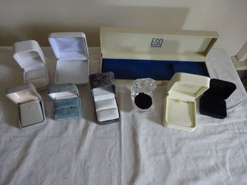 Large LOT of assorted Jewelry Presentation Gift Boxes Velvet JARED ESQ Ring