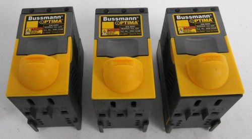 (3) Bussman Optima OPM-1038R Overcurrent Protection Module - FuseHolder