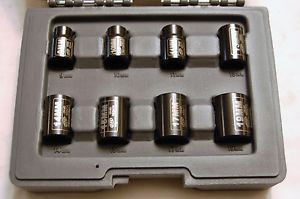 Ingersoll Rand 3/8&#034; Drive 8 Pc. Metric Imopact Socket Set