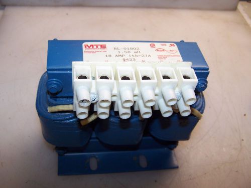 MTE 18 AMP 3 PHASE LINE REACTOR RL-01802  1.50 mH