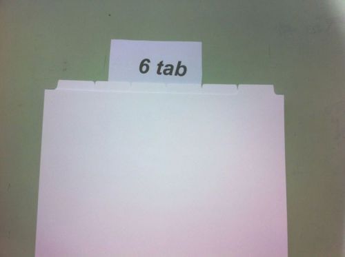 WRITE ON, 6 BANK, 110#, WHITE, COPYABLE INDEX TABS, 160 SETS,