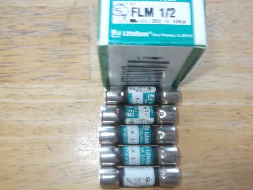 FLM-1/2 - QTY 5 - LITTELFUSE  NEW