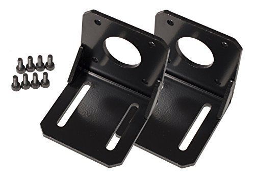 TechVault - 2 Pack - NEMA 17 Stepper Motor Mounting Bracket w/ M3 Screws