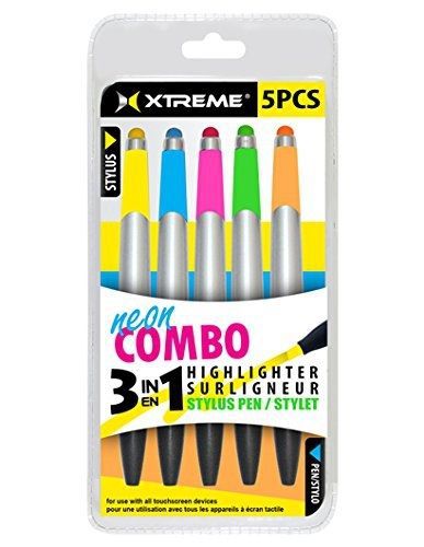 Xtreme Cables 86451 5 Pack Highlighter Stylus Pens