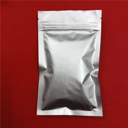 Flat mylar zip lock bags retail pure aluminum foil food grade pouches reclosable for sale