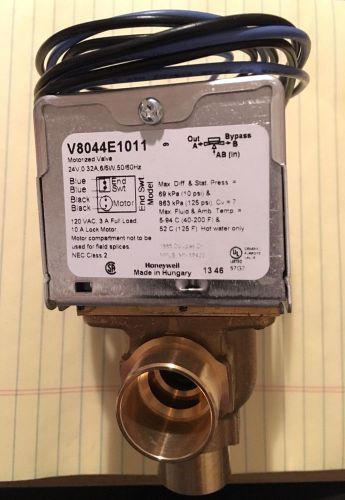 3/4&#034; Honeywell Zone Valve 8044E1011, Sweat, 3 Way, 24v