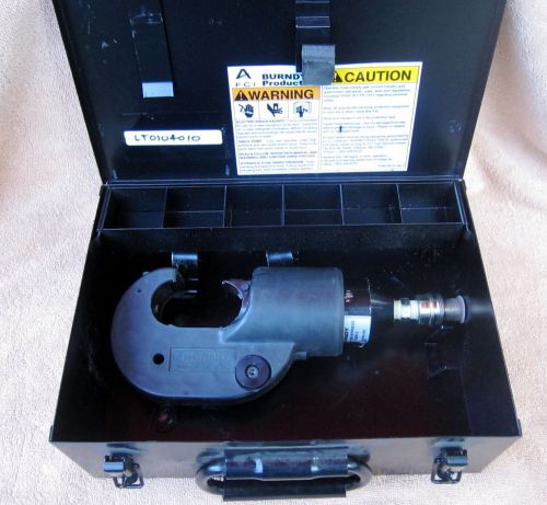 BURNDY 750 Revolver Hypress Hydraulic Crimper w/Case - No Reserve -Free Shipping