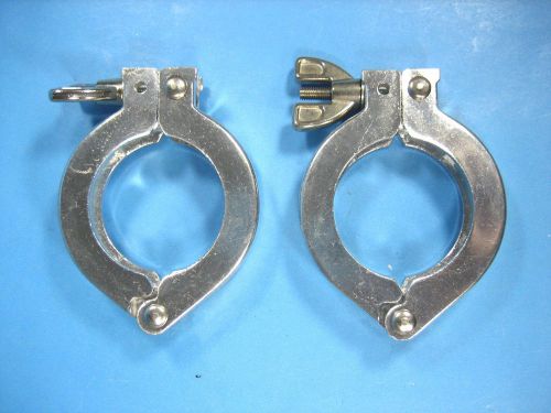 KF40 Wing Nut Vacuum Clamp Aluminum  Lot of 2