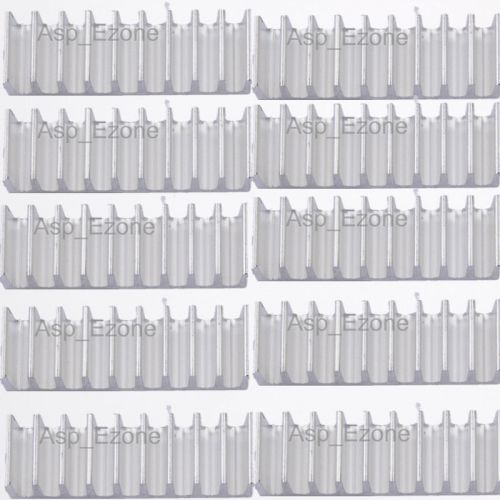 10PCS Heat Sink 10x35x10mm IC Heat Sink Aluminum 10*35*10MM for Chips Led Board