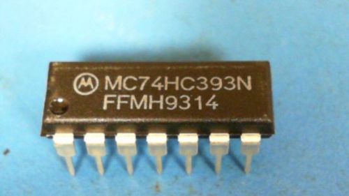 50-pcs of mc74hc393n register counter/divider dual 4-bit binary up automotive 14 for sale