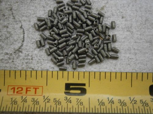 Set Screws #0/80 x 3/32&#034; Long 4 Spline Cup Point Stainless Steel Lot of 25 #273