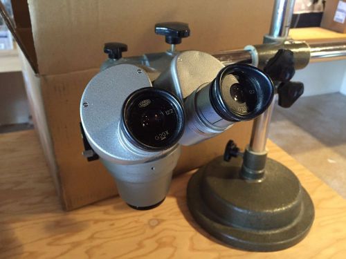 Olympus microscope w/ eyepiece g20x/12.2 and boom w/stand for sale