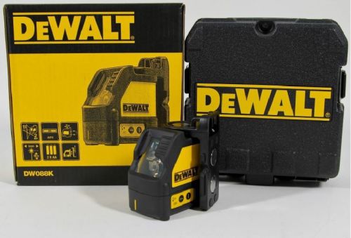 Dewalt dw088k self-leveling line laser levelling leveler in kit box dw088k-xj for sale