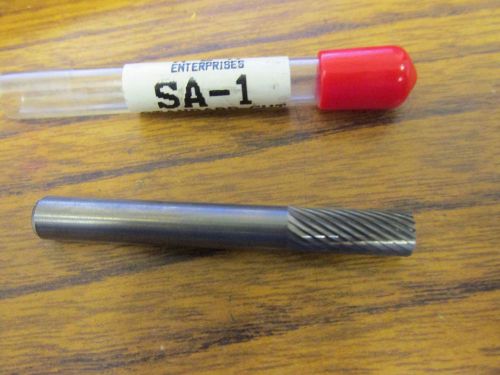 SA-1 Carbide Bur - Cylindrical -  Standard Cut  - 1/4&#034; Dia