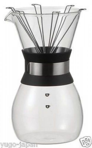 iwaki Coffee Server Pot and Dripper Set 600ml F/S K8694-SV