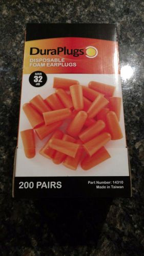 200 PAIRS Duraplugs Disposable Foam EarPlugs NRR32 dB