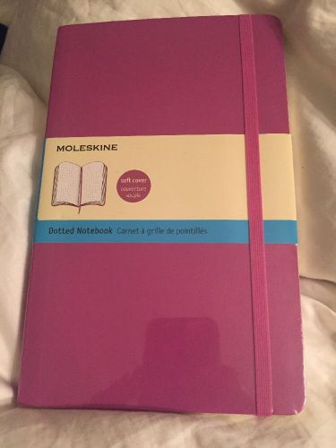 Moleskine Pink  Soft Cover Dotted Notebook Carnet Ligne 5 x 8.25