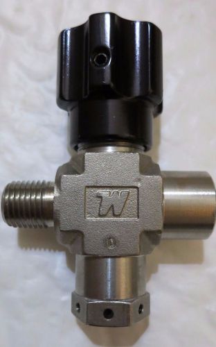 Whitey ss-16dkm4f4-1 integral bonnet non-rotating stem valve for sale