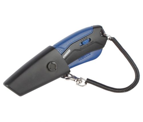 WESTWARD 22XP80 Safety Utility Knife, 5-3/4 In, Blue/Black