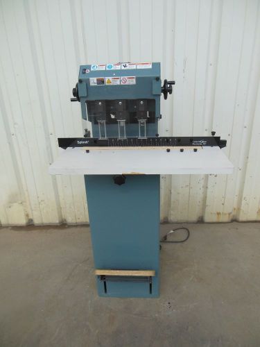 Lasco spinnit fmm3 fmm-3 manual lift electric 3 spindle hole paper drill for sale