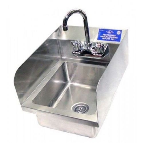 16 3/4&#034;  x 12&#034; wall mount hand sink with splash guard for sale