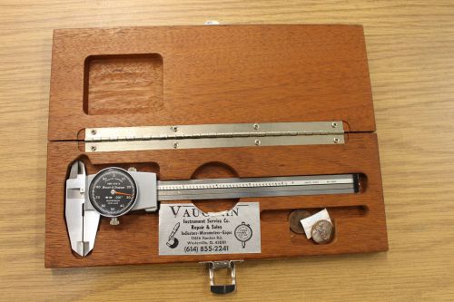 Brown and sharpe dial caliper 599-579-5 .001 inch swiss made shockproof for sale