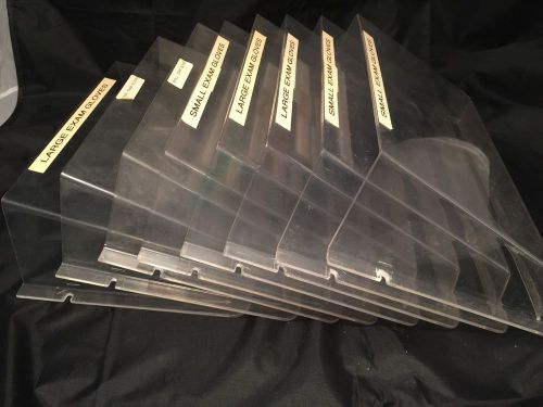 Acrylic Wall Mount File Patient Folders Set Of 8 With Screws