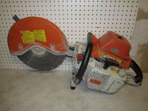 STIHL TS 760 GAS CONCRETE GASOLINE CUT OFF DEMOLITION SAW W DIAMOND BLADE