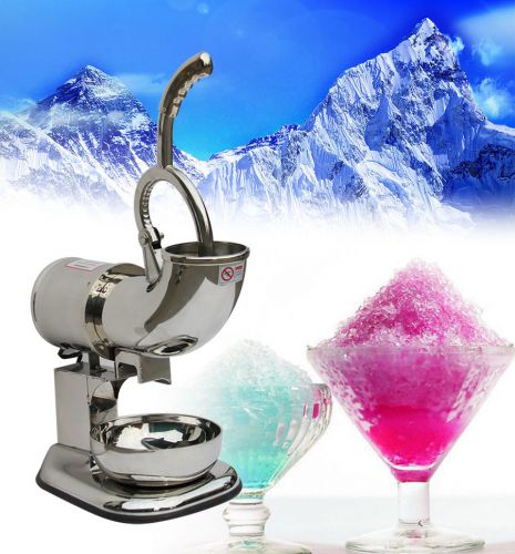 Usa ship snow cone machine ice shaver maker ice crush maker stainless steel fast for sale