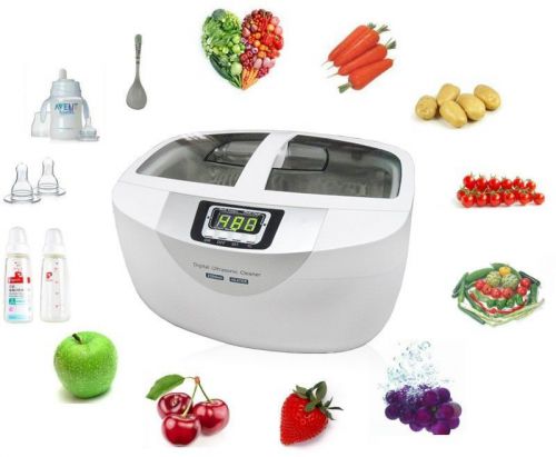 Household Digital Ultrasonic Cleaner Jewelry Watches Vegetable JP4820 w/ Heater