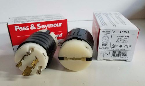 TURNLOK L620-P, PLUG 20A, 250V, 2 P 3W Grdg, NEMA L6-20P (NN1067-2*K)