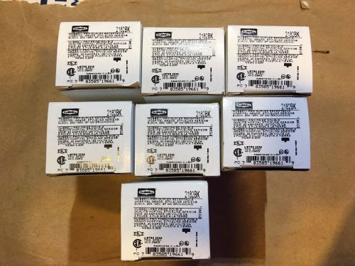 Lot of seven(7) hubbell hbl2182i receptacle 20a, 120vac, hospital grade, black for sale