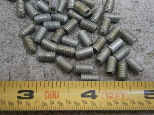 Set Screws #10/32 x 5/16&#034; Socket Head Cup Point Alloy Steel Zinc Lot of 42 #6070