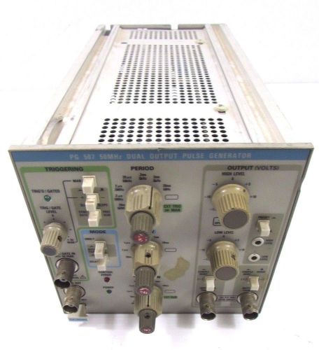 TEKTRONIX PG 507 50 MHz DUAL OUTPUT PULSE GENERATOR SCOPE PLUG-IN