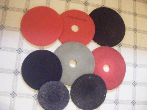 8 Lot Floor Pad 19&#034; 3M Buffer Pads Pad Scrubbing Polishing Stripping - Norton