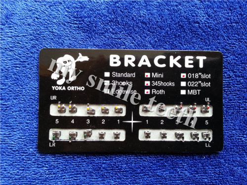 Hot 100 Kits Dental Metal Brackets Mini Roth 0.018&#034; slot 345 with Hooks Bracket