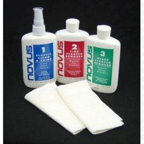 NOVUS Scratch Remover Polish Clean and Shine 8 oz Kit