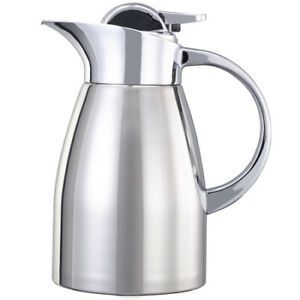 SERVICE IDEAS LVP1000 Elite Touch Push Button Server, 1L, Polished Stainless