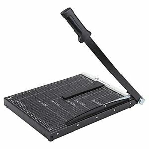 Paper Cutter Guillotine, 15 Inch Paper Cutting Board, 12 15&#039;&#039; Bright black