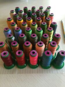 Isacord Poly Embroidery Machine Thread, lot of 45 Asst Colors