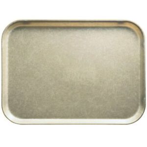 Cambro Rectangular Metric Desert Tan Fiberglass Camtray - 120 ct