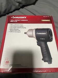 Husky H4480 Air-Powered Impact Wrench 1/2&#034; 800Ft-lb Jumbo Hammer 1003 097315