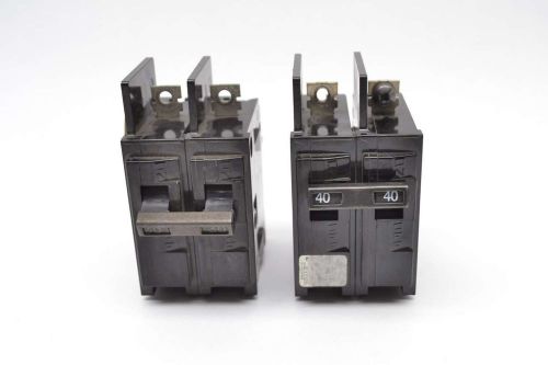 Lot 2 ite assorted bq230 bq240 30a 40a amp 2p pole circuit breaker b417663 for sale