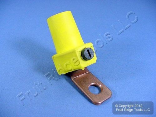 Leviton Yellow 16 Series Cam Female Terminal Angle Style 400A 600V Bulk 16F21-Y