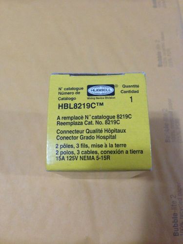 HBL219C 15A 125V NEMA 5-15R Hospital Grade