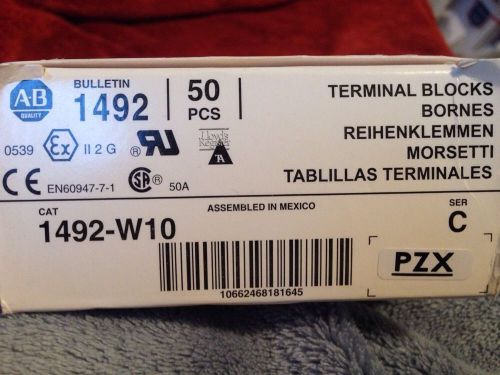 Allen Bradley 1492-W10.  Box Of 50.  New