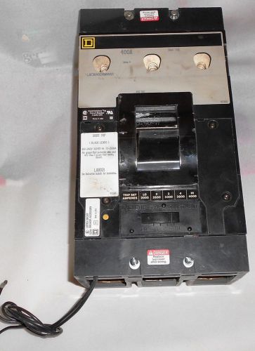 #sls1j80 square d 400 amp breaker laf36400 shunt trip 600 vac ht for sale