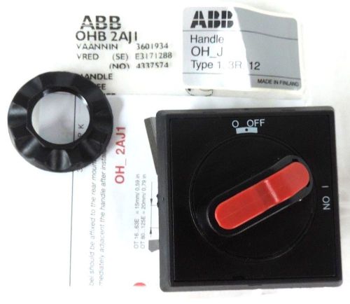 NEW ABB OHB 2AJ1 SWITCH HANDLE SELECTOR HOLDER ON/OFF BLACK/RED OHB2AJ1