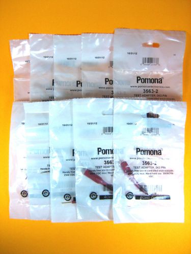 Pomona -  3563-2 -  Test Adapter .063 PIN 2500VDC max. 30VAC/60 VDC (Lot of 10)